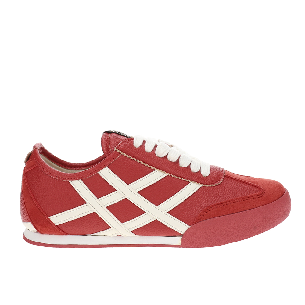 SHU by SHUSHOP® Polly Retro Stripes Low-Profile Comfy Sneaker - Red - Size 7