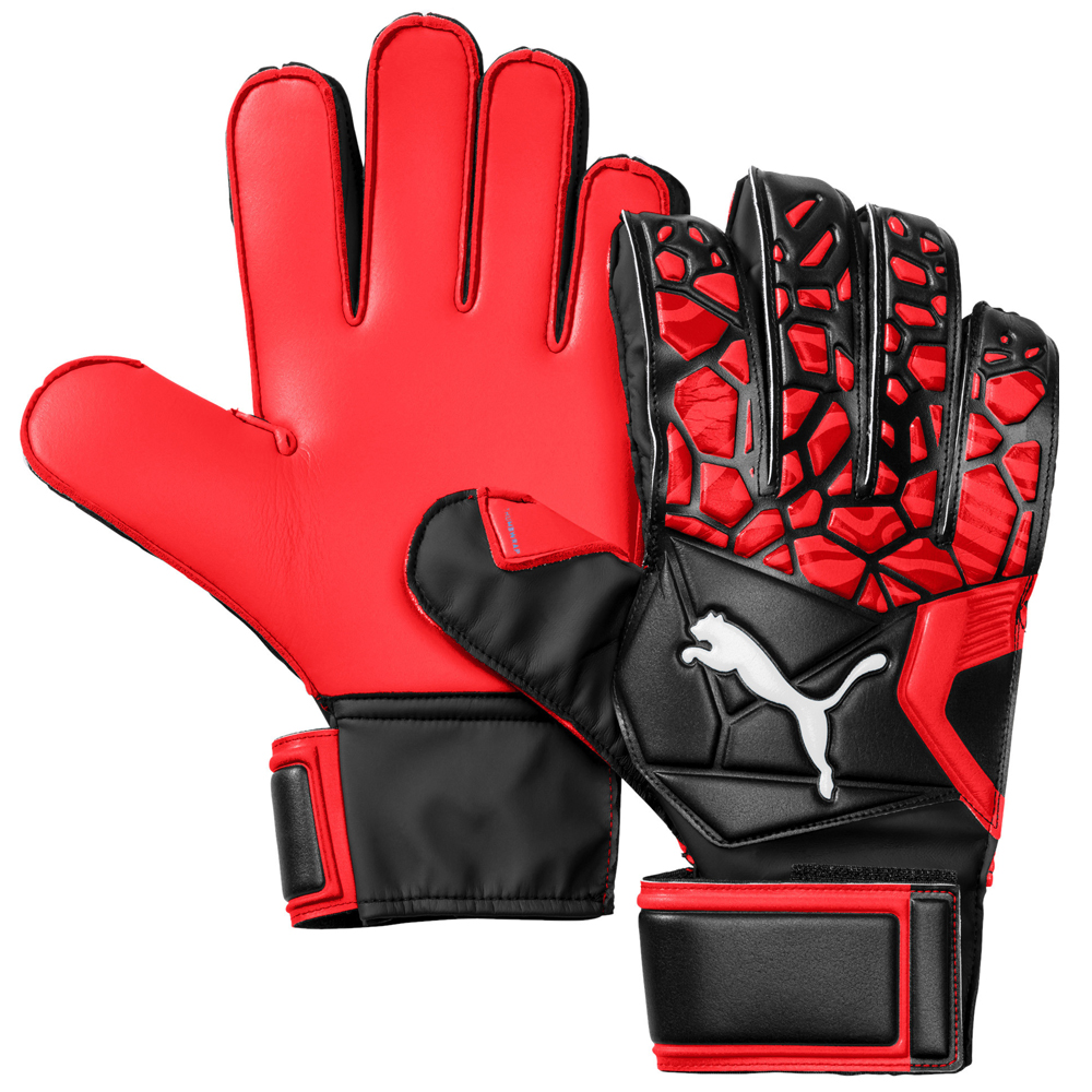 Red Mens Puma Grip 19.4 Goalkeeper Gloves