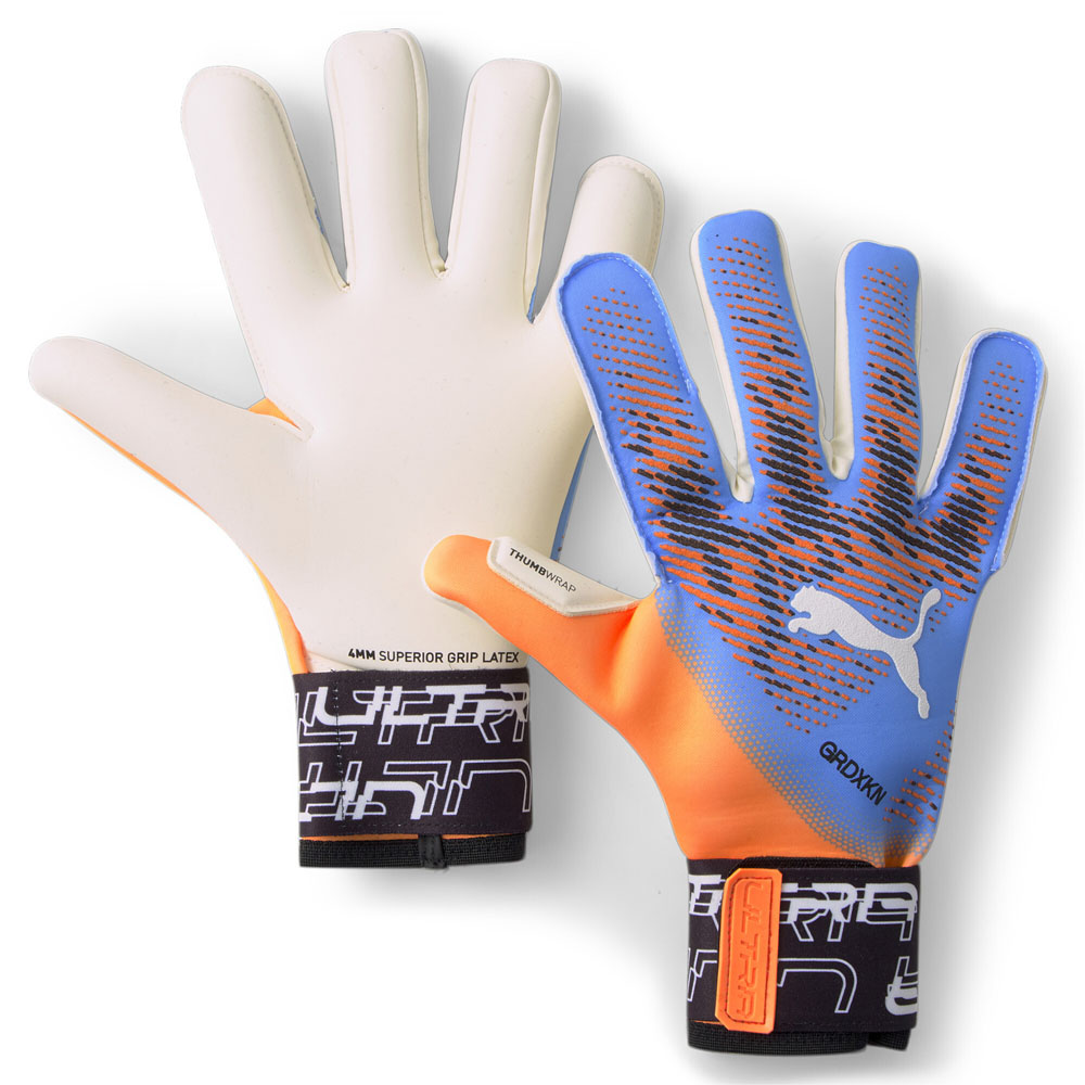 PUMA Ultra Grip 1 Hybrid Goalkeeper Gloves Mens Orange 04182705 | eBay