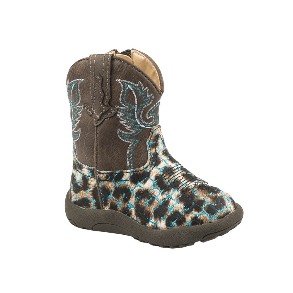 leopard western boots