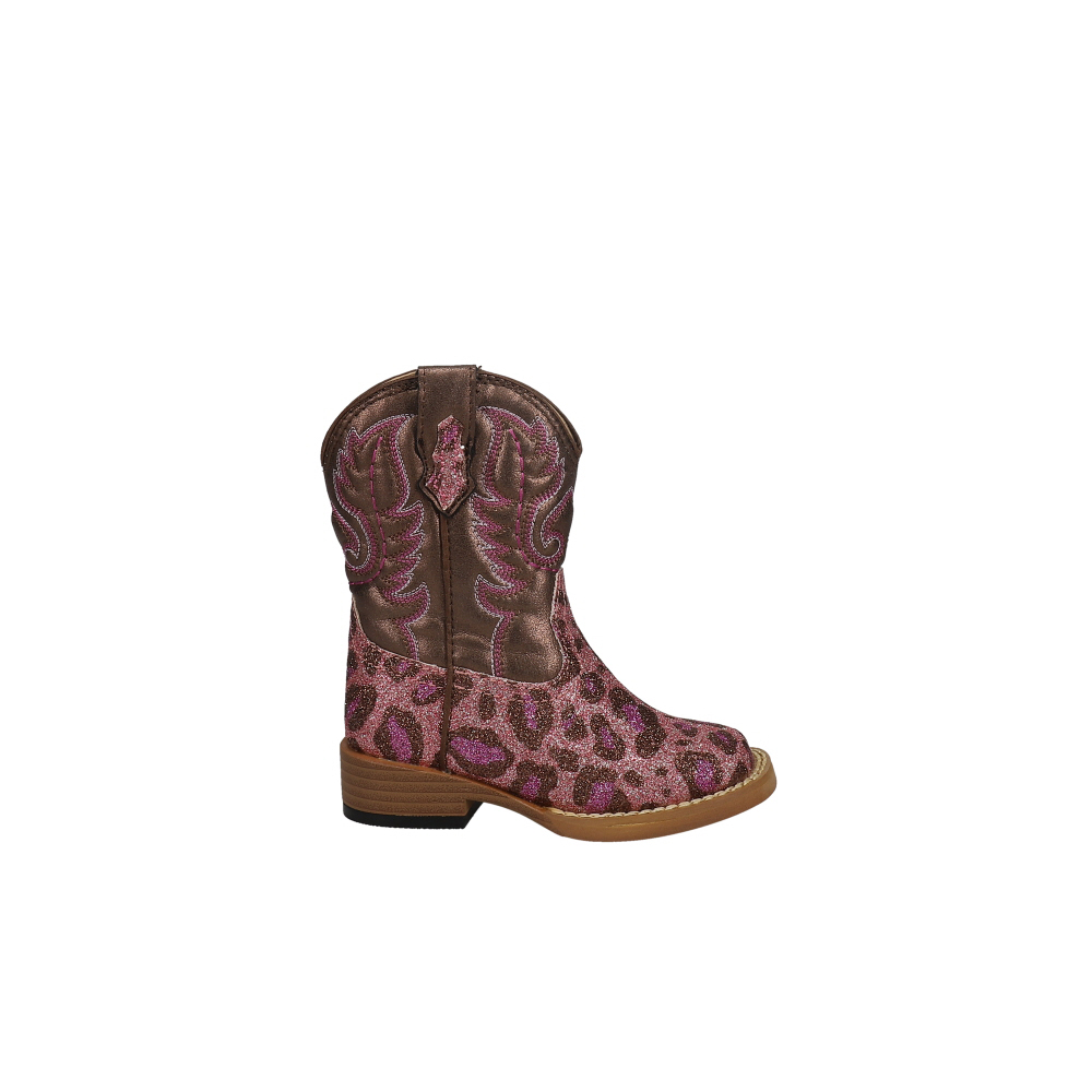 Roper Kids Square Toe Printed Flag Boots