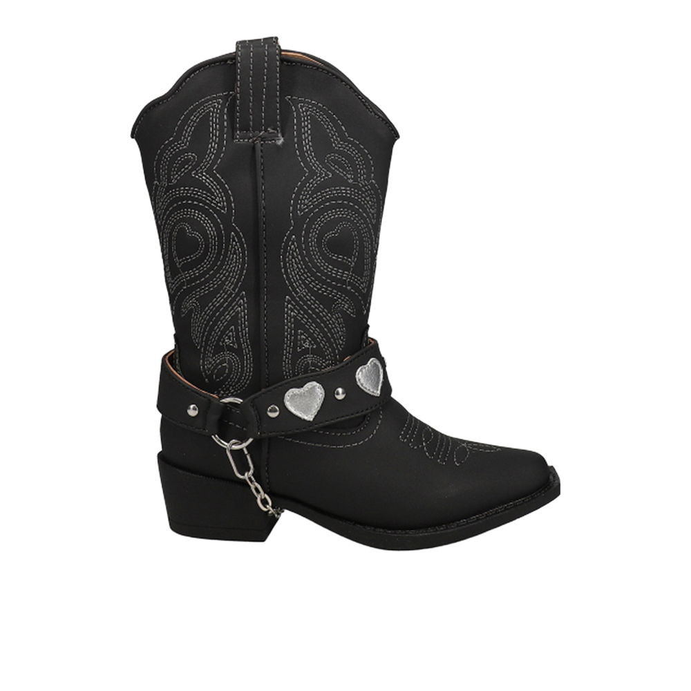 Roper Dale Heart Snip Toe Cowboy Boots (Little Kid-Big Kid)