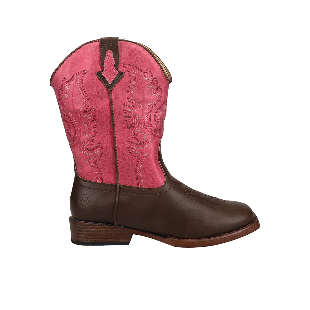 Roper Texsis Square Toe Cowboy Boots (Little Kid-Big Kid)