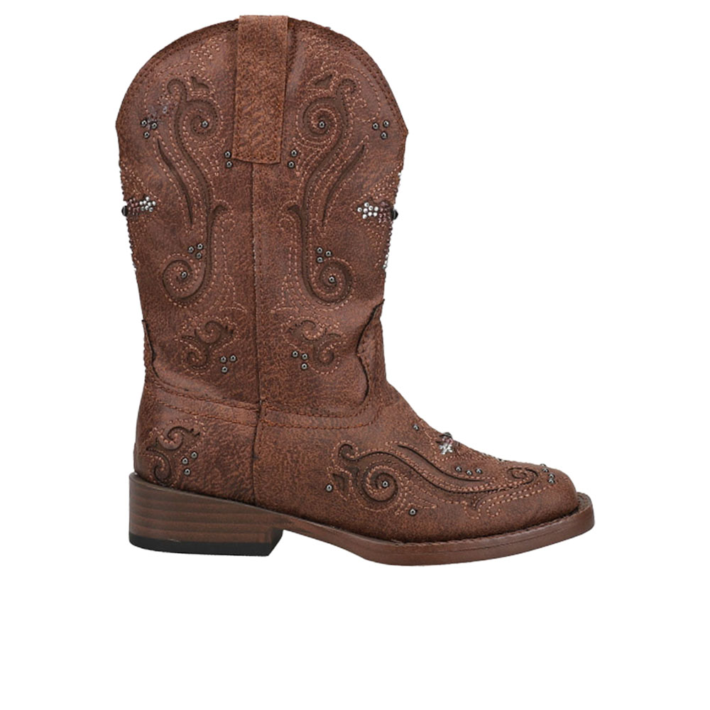 Roper Faith Square Toe Cowboy Boots (Little Kid-Big Kid)