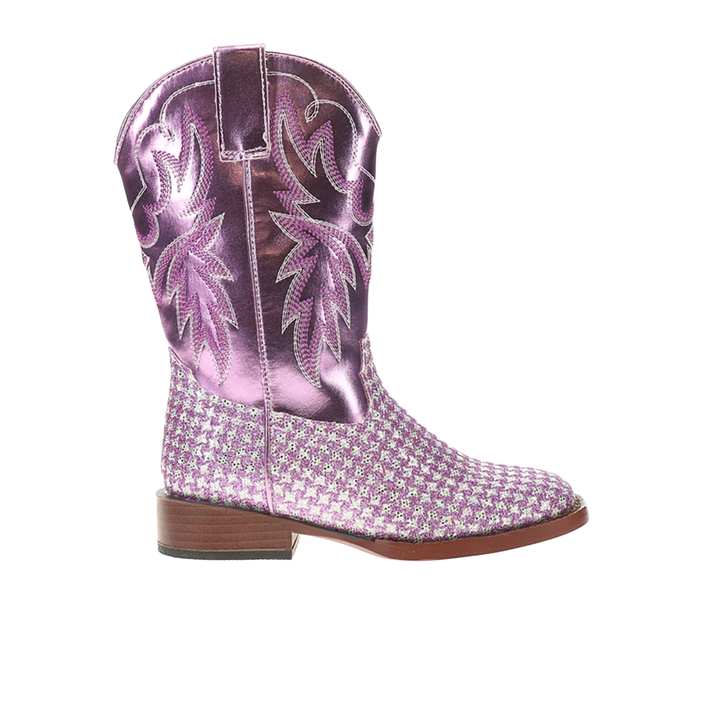 Roper Glitter Gleam Round Toe Cowboy Boots (Little Kid-Big Kid)
