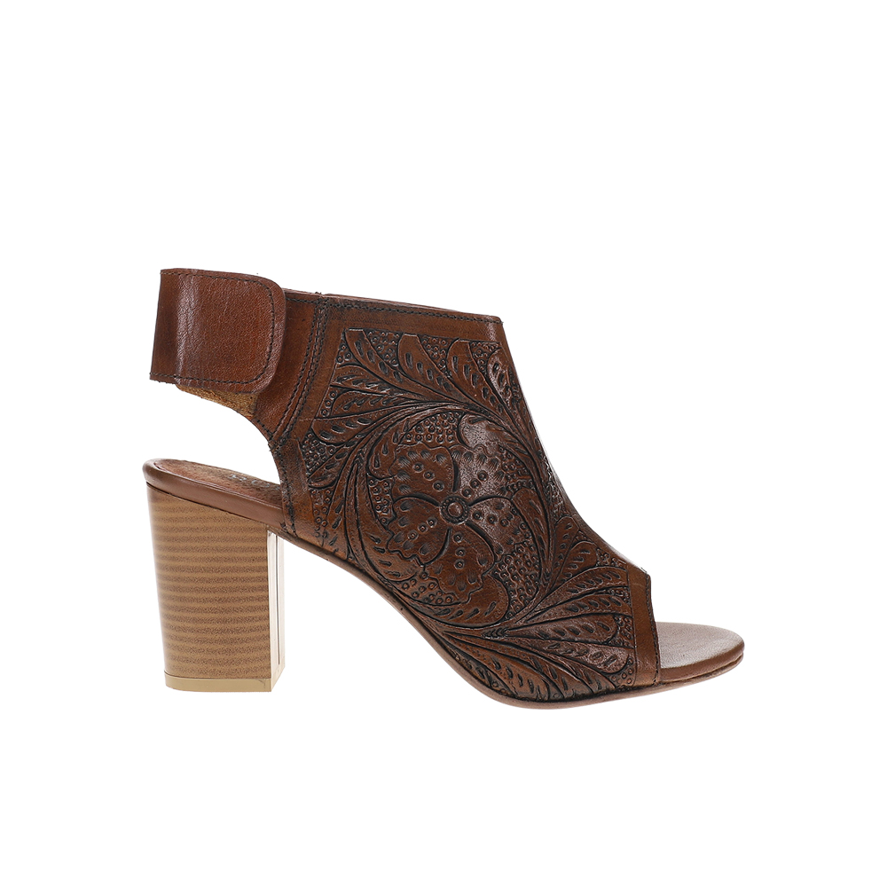 Roper Mika Hook And Loop Block Heel Sandals