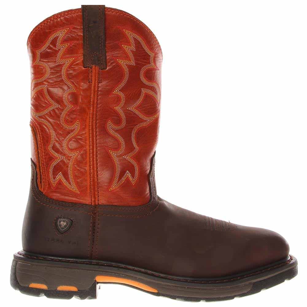 ariat boots workhog pull on square toe