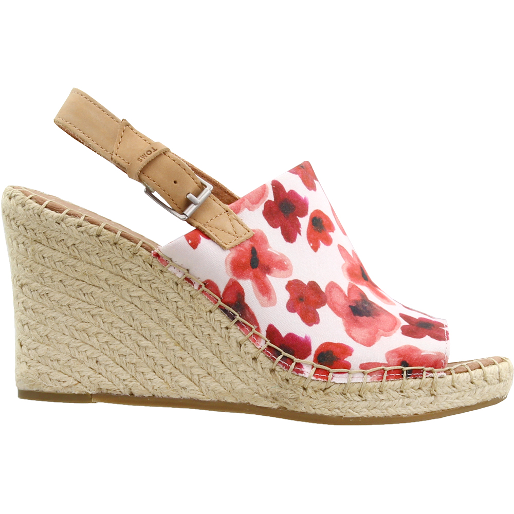 SHOEBACCA: TOMS Monica Floral Platform Sandals $24.87