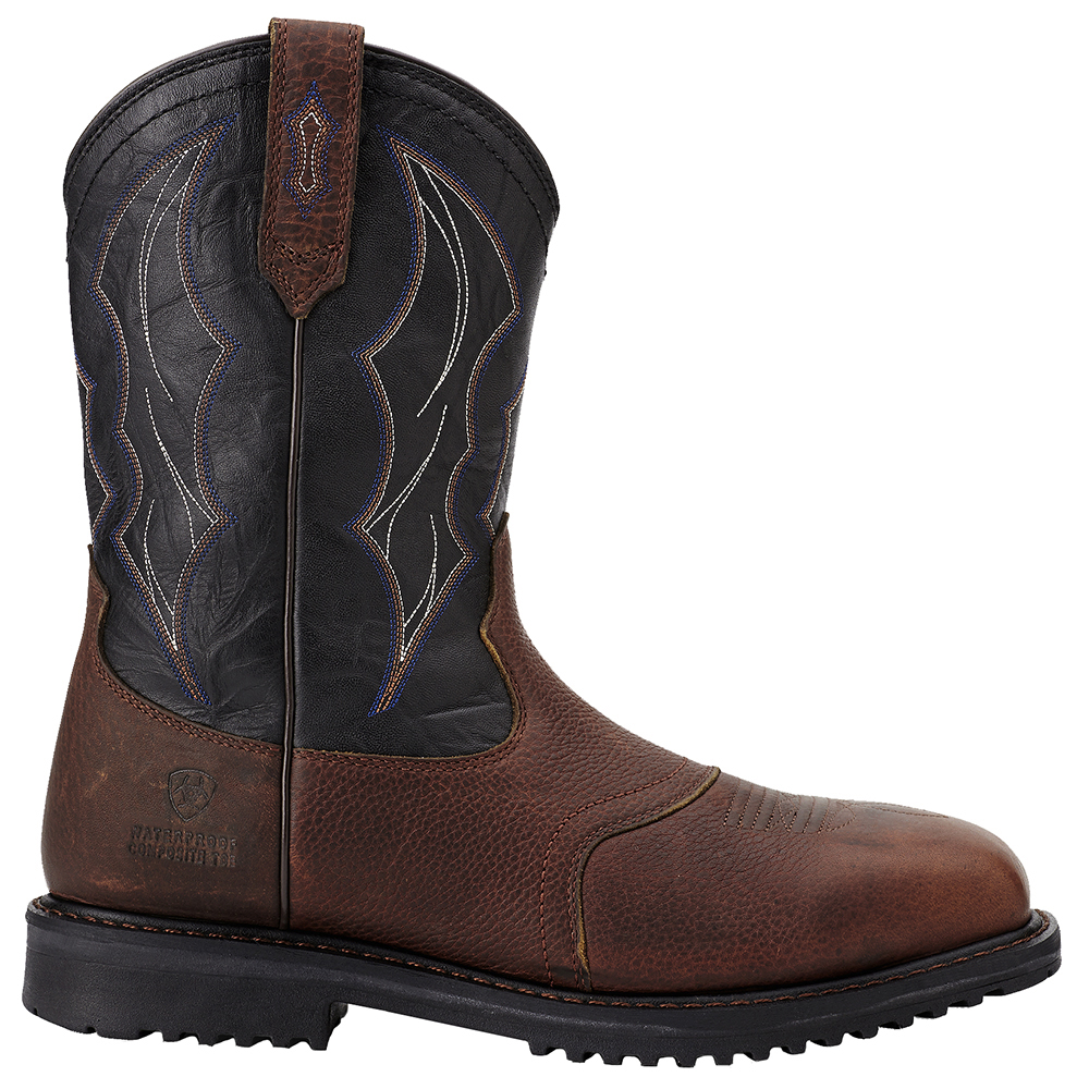 Ariat Rigtek Wide 11 Inch Electric Composite Toe Work Mens Brown Work Safety