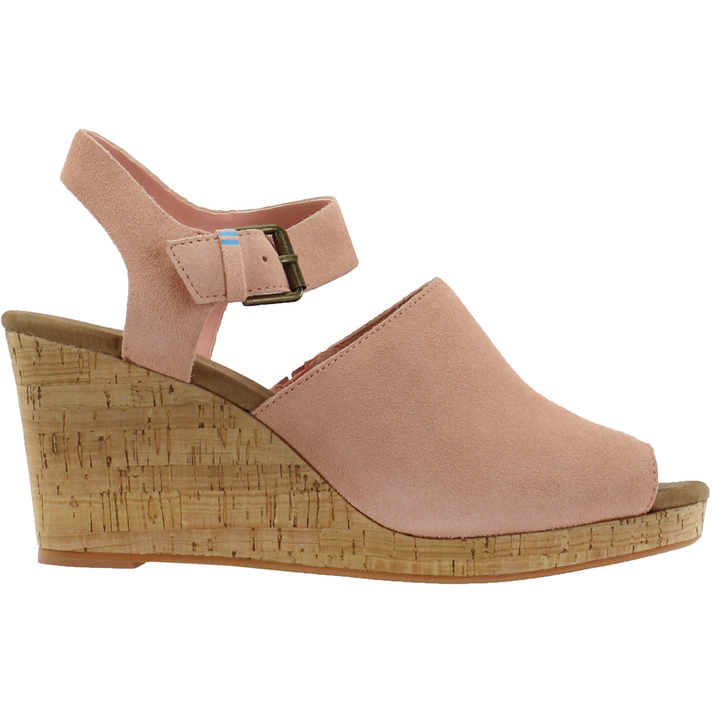 TOMS TOMS Tropez Wedges Pink- Womens 