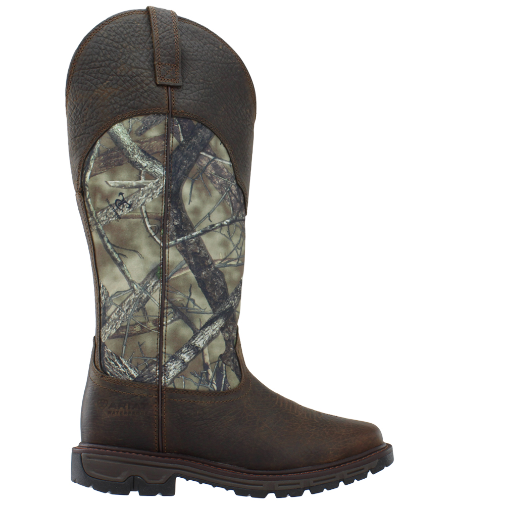Ariat Camo Conquest Waterproof Hunting Snake Boots Brown Mens Hunting, Pull on Boots | Shoe Bacca