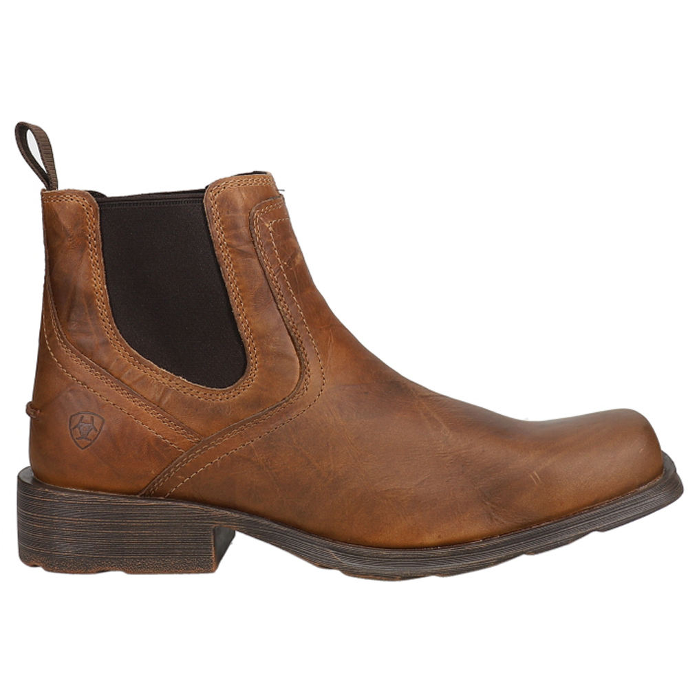 Ariat Midtown Rambler Chelsea Square Toe Boots Casual Shoes Brown- Mens- Size 8.5 D