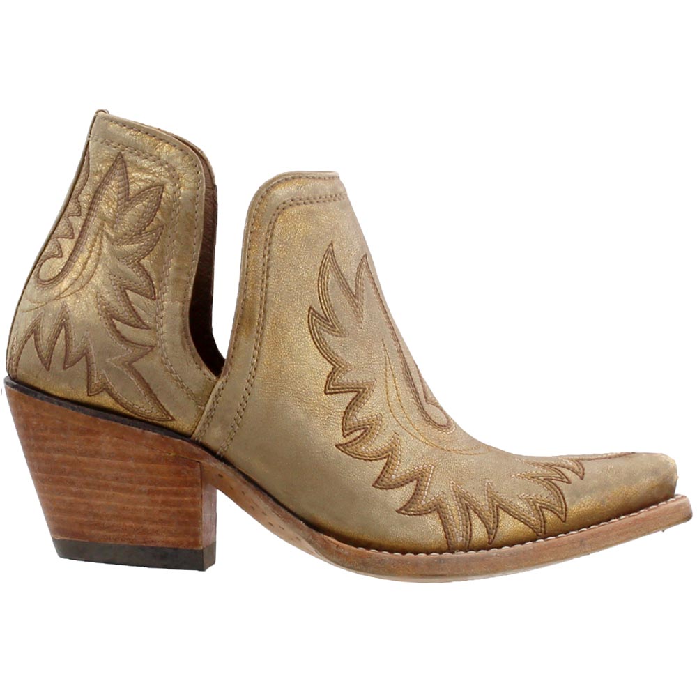 gold cowboy booties