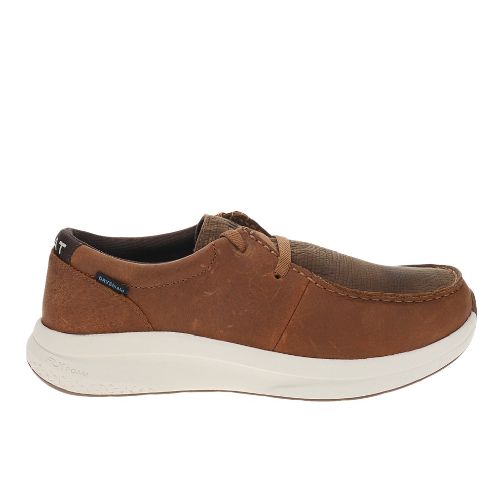 Men's Buckeye Waterproof Shoe in Dusted Wheat Cashew Emboss, Size: 11.5 D / Medium by Ariat