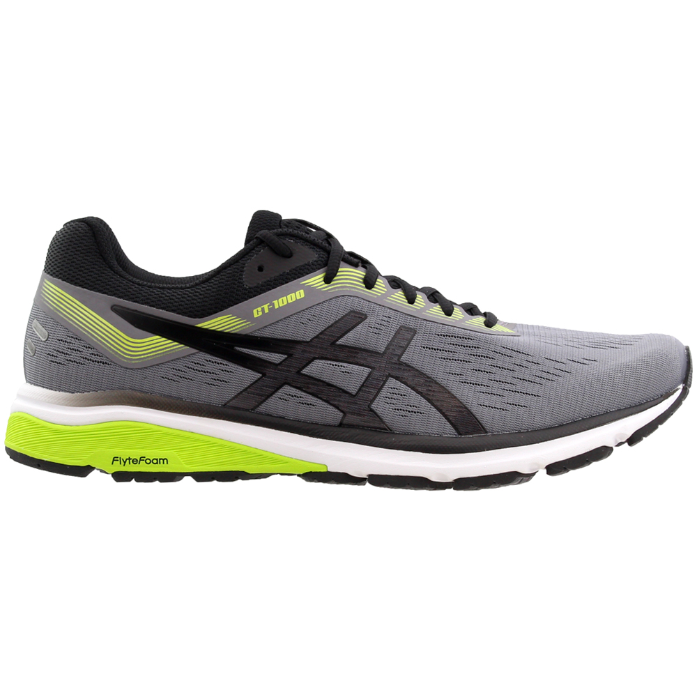 Asics Gt 1000 7 Running Shoes Black Mens Lace Up Athletic Asics Gt 1000 7 Running Shoes Black Mens Lace Up Athletic
