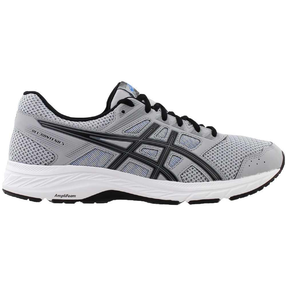 guitar Commotion Critical ASICS Gel-Contend 5 Running Shoes Grey Mens Lace Up Athletic