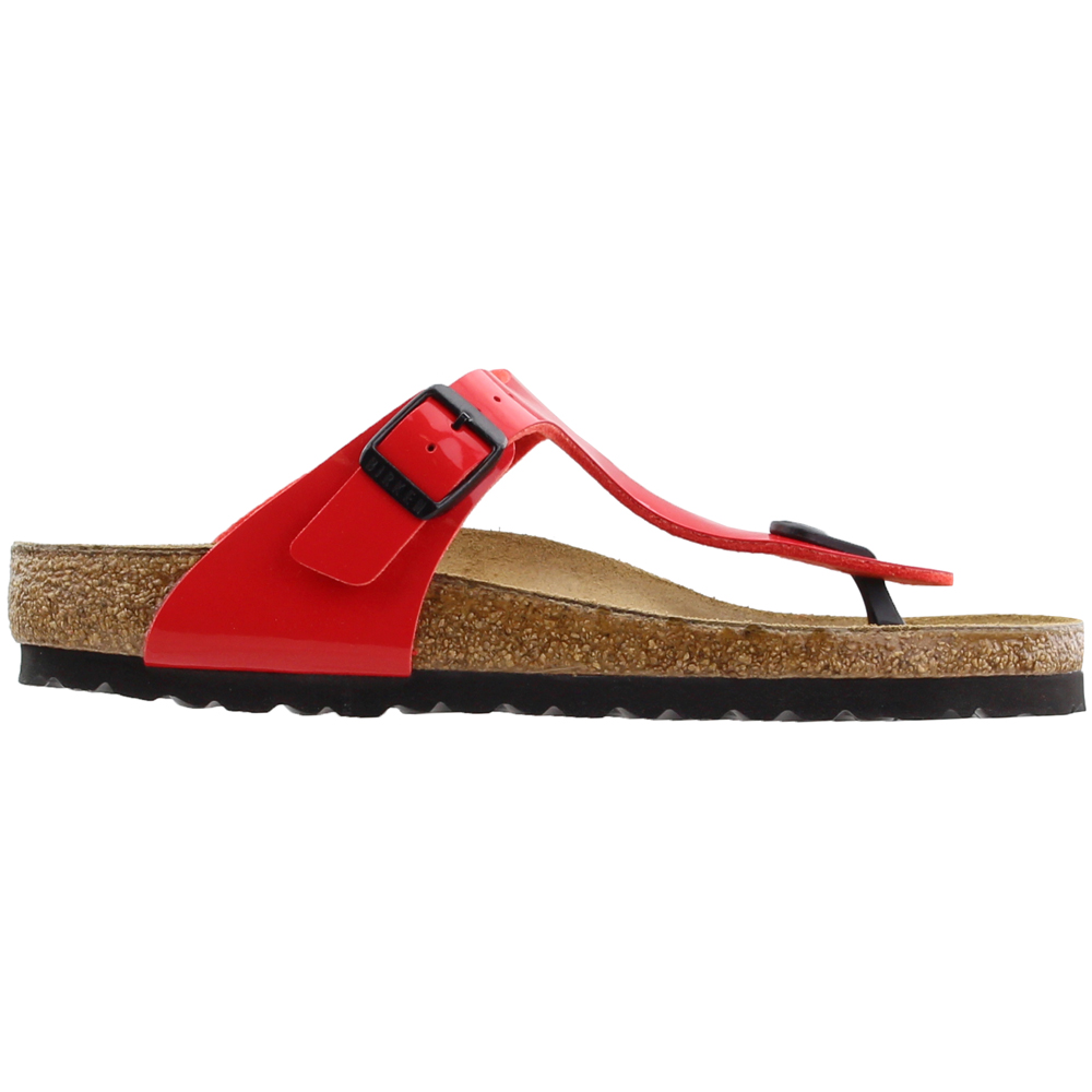 birkenstock red patent leather