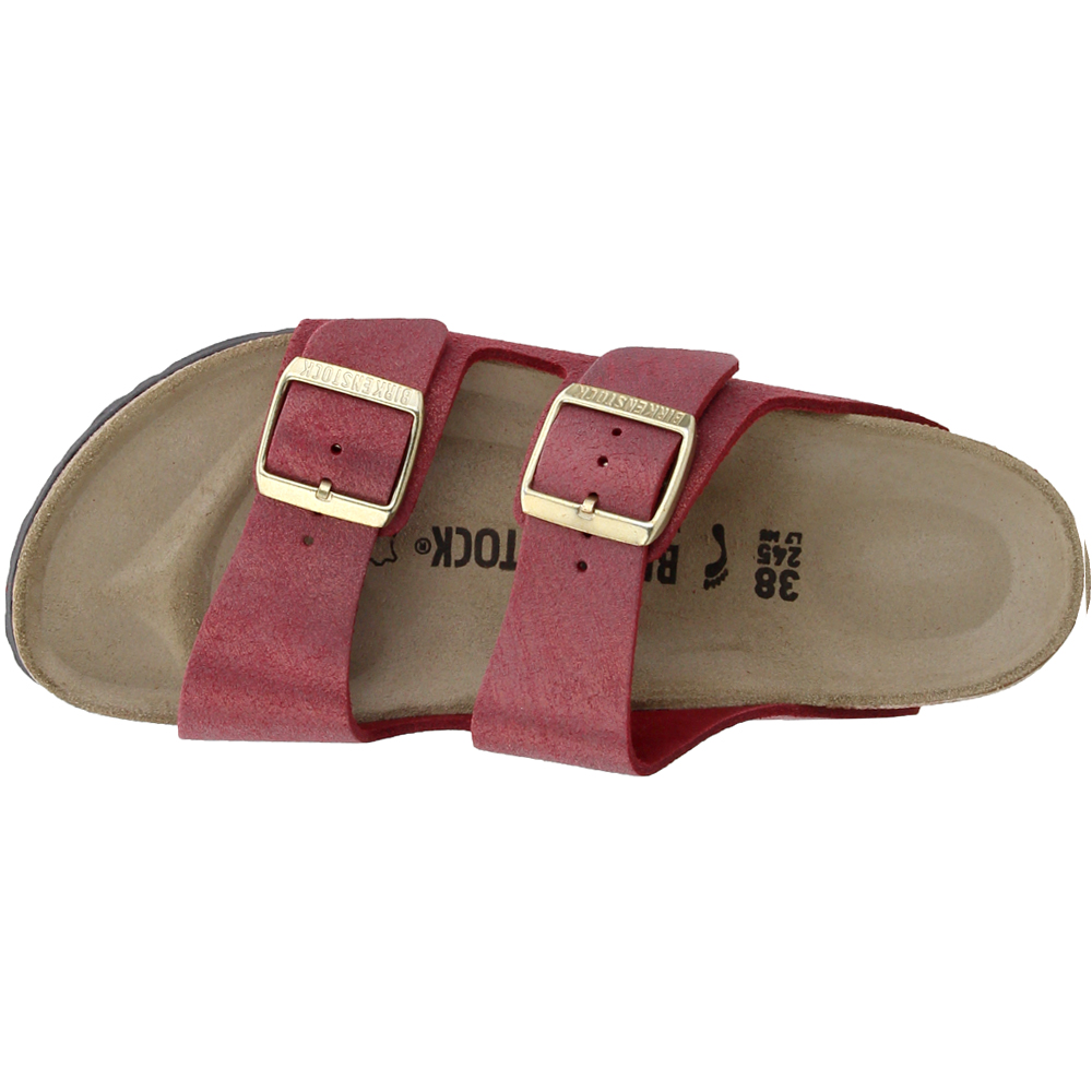 birkenstock arizona washed metallic port