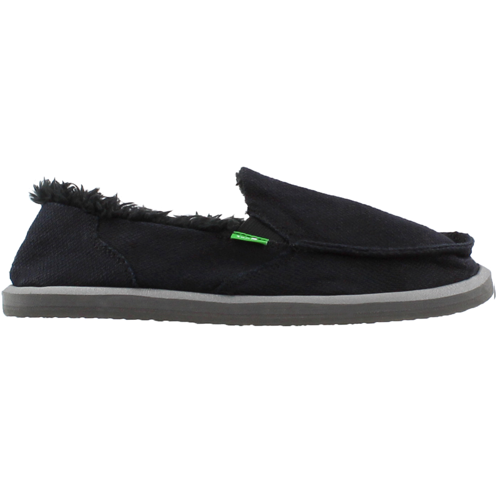 sanuk women's black slip on
