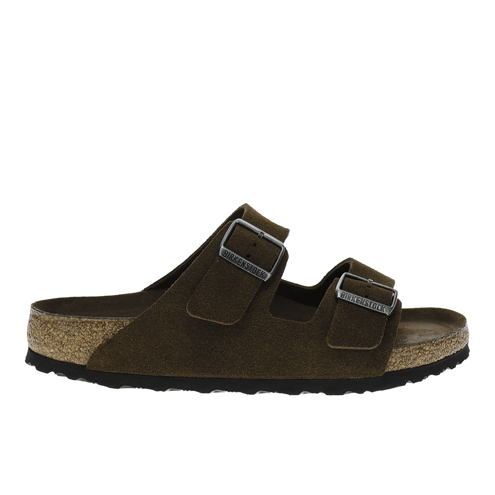 BIRKENSTOCK Arizona Soft Footbed Suede Leather Sandals