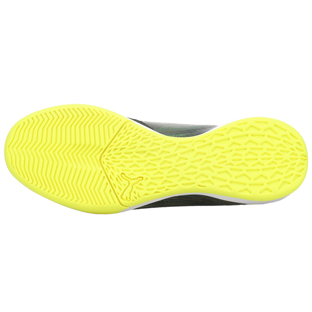 Puma Ultra 1.2 Pro Court Soccer Shoes Black Mens Lace Up Athletic