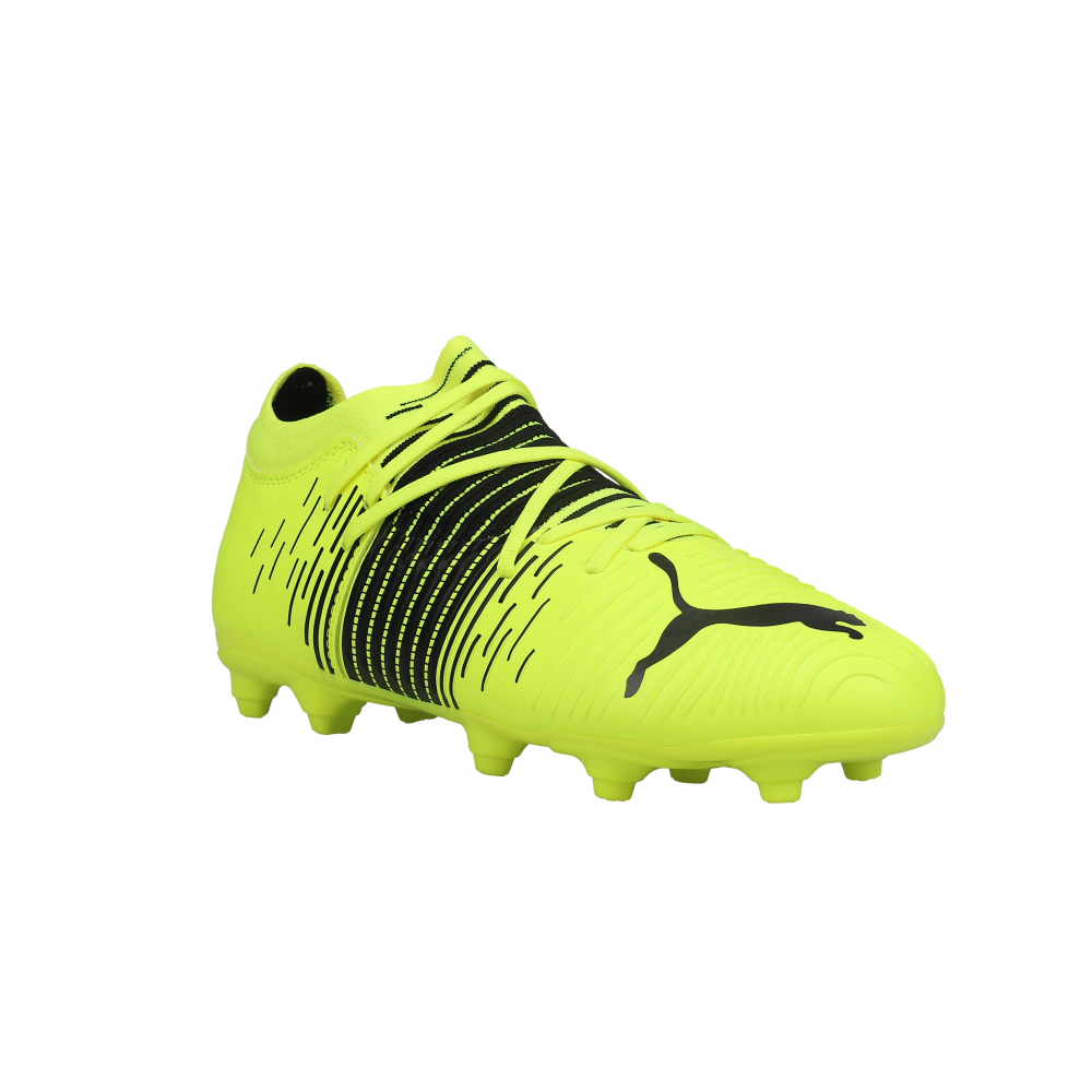 Puma Future Z 3 1 Fg Ag Soccer Cleats Little Kid Big Kid Black White Yellow Boys Lace Up Athletic