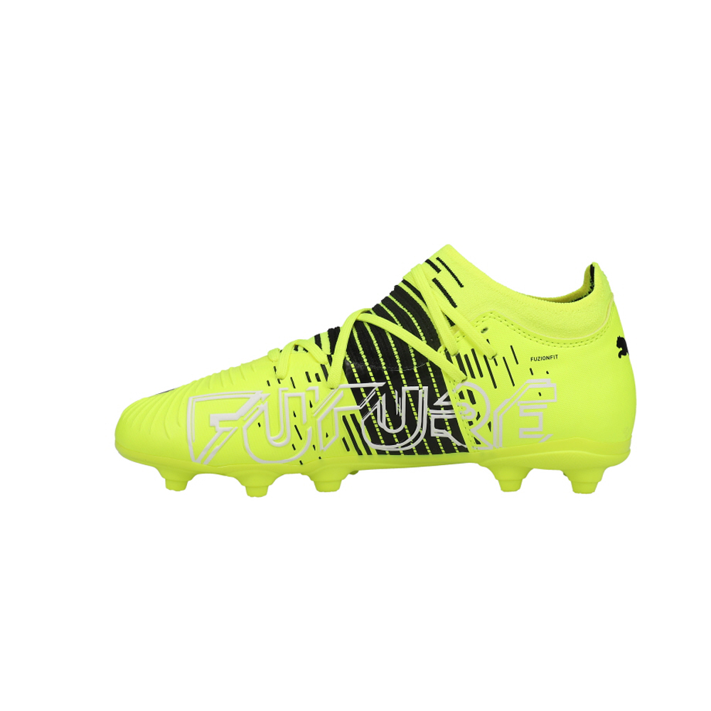 Puma Future Z 3 1 Fg Ag Soccer Cleats Little Kid Big Kid Black White Yellow Boys Lace Up Athletic