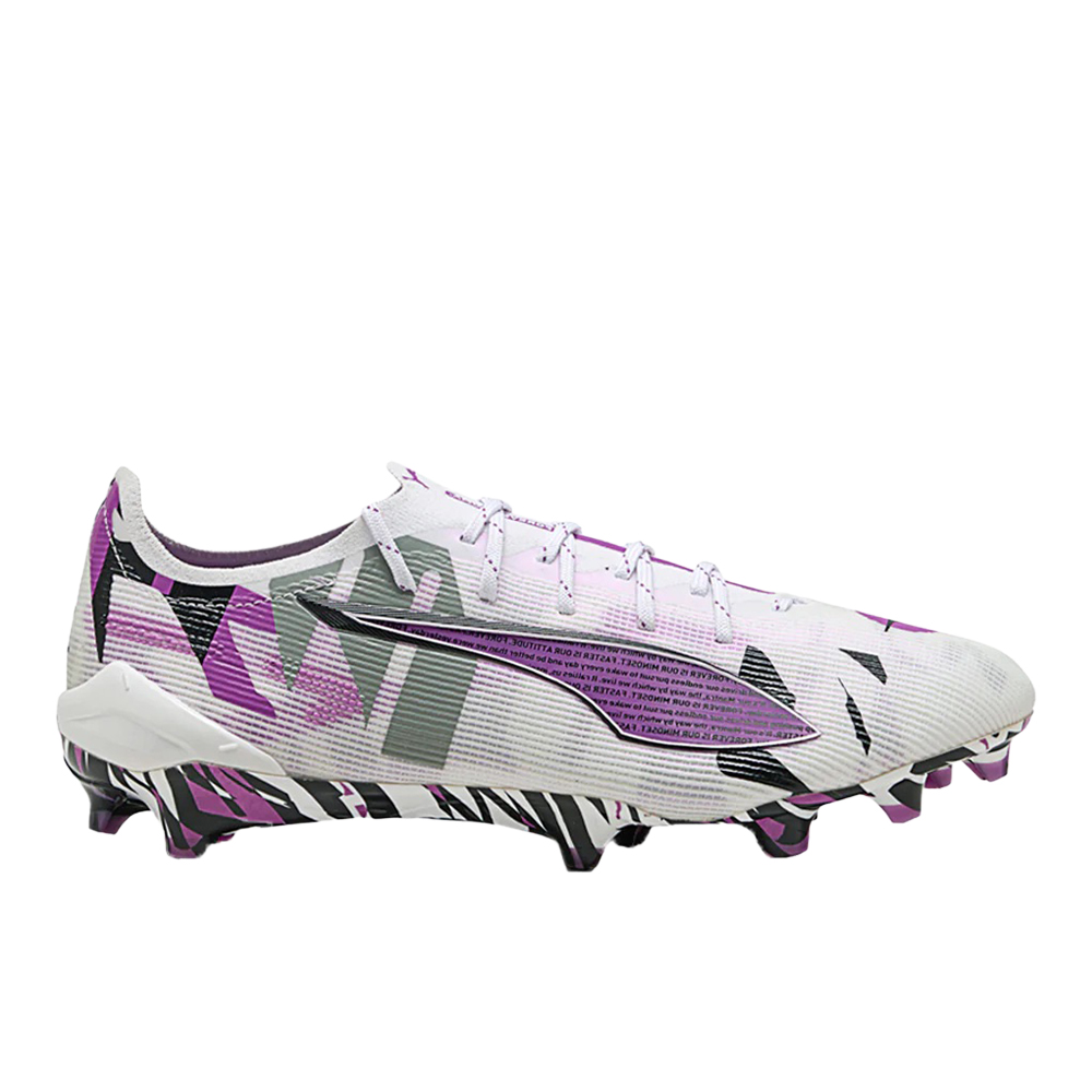 PUMA ULTRA 5 ULTIMATE FOREVER Firm Ground Men's Soccer Cleats in White, Size 11.5