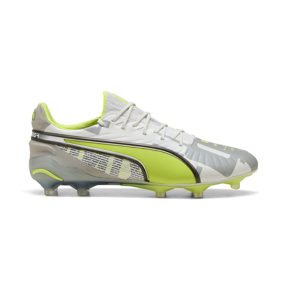 PUMA KING ULTIMATE FOREVER Firm Ground/Artificial Ground Men's Soccer Cleats in Grey, Size 8