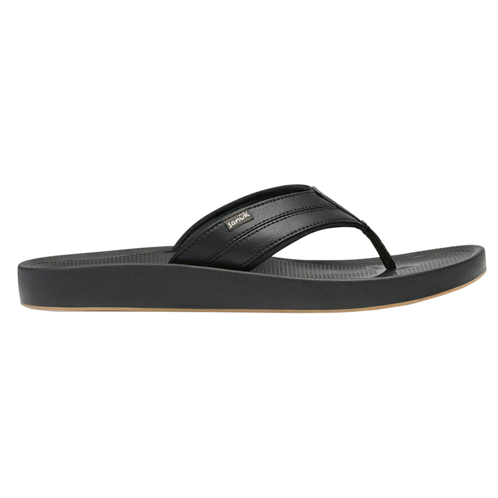 Sanuk Cosmic Yoga Mat Flip Flops Black 