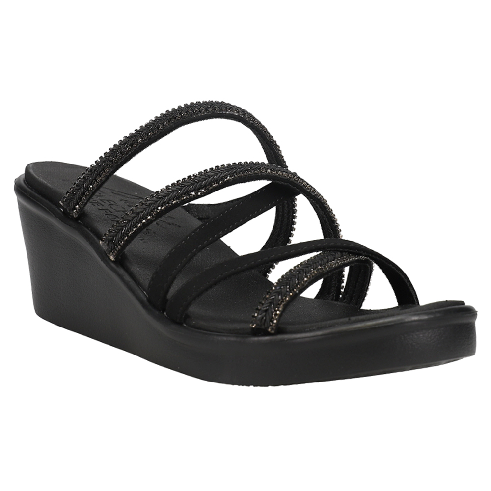 skechers wedge sandals memory foam
