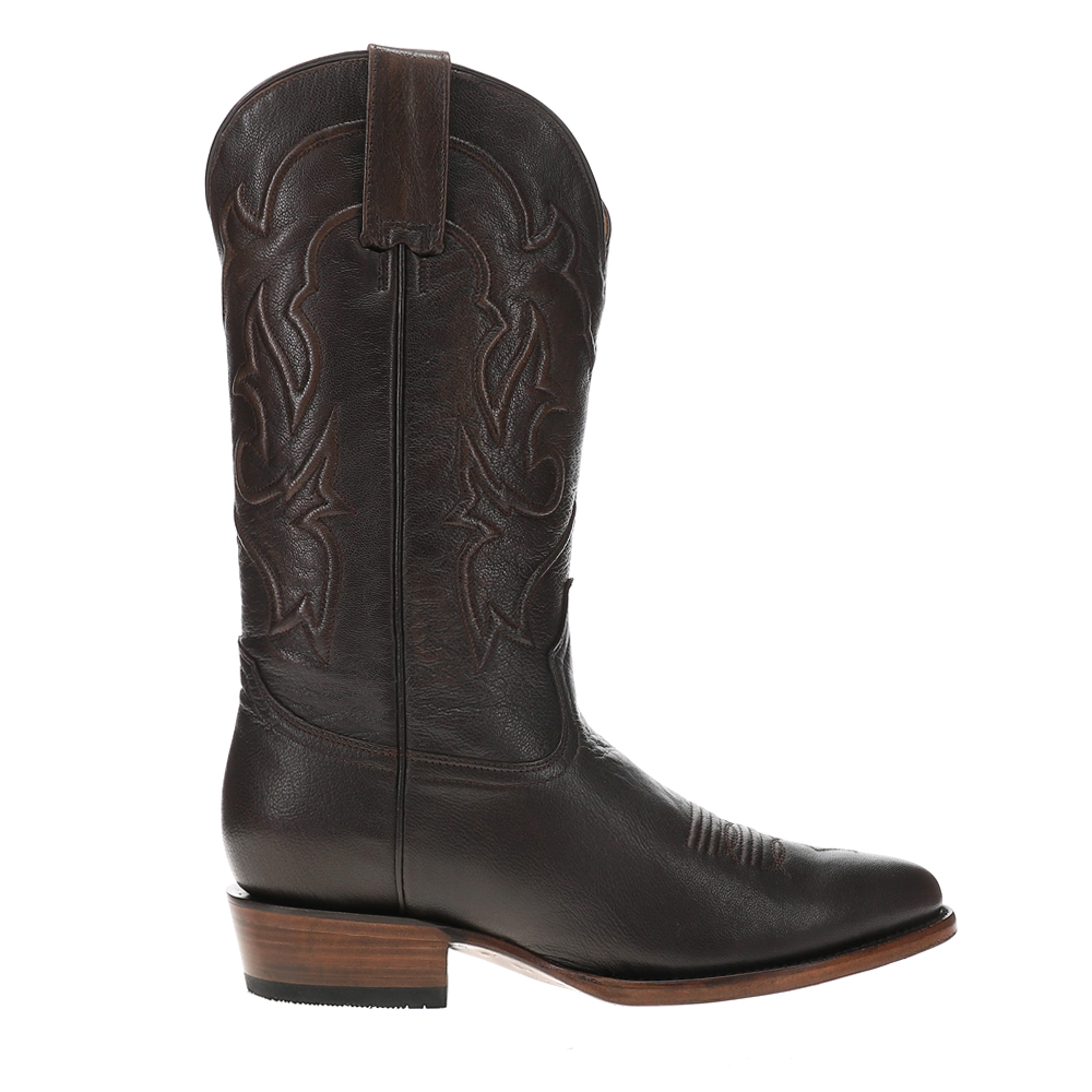 Stetson Carlisle Embroidered Round Toe Pull On Cowboy Boots