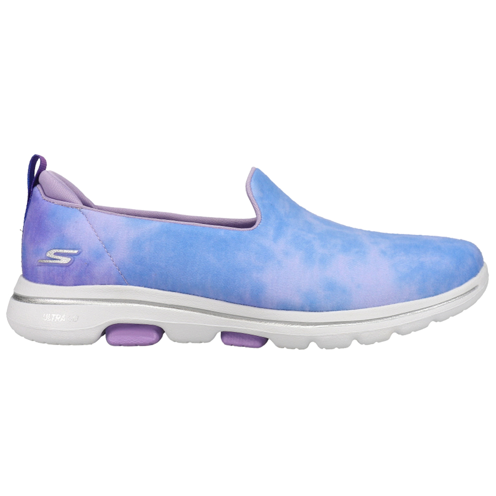 Opsætning mesh Gøre husarbejde Shop Blue, Purple Womens Skechers GOwalk 5 Chroma Tie-Dye Walking Shoes
