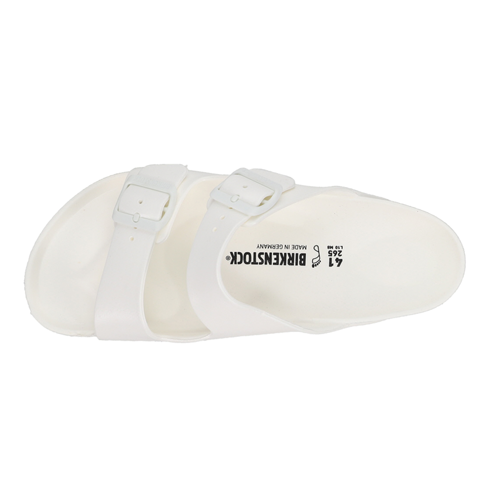 white arizona essentials birkenstocks