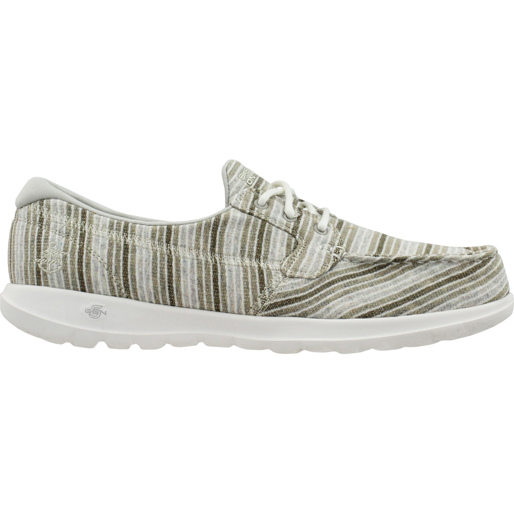 skechers lace up sneakers beige