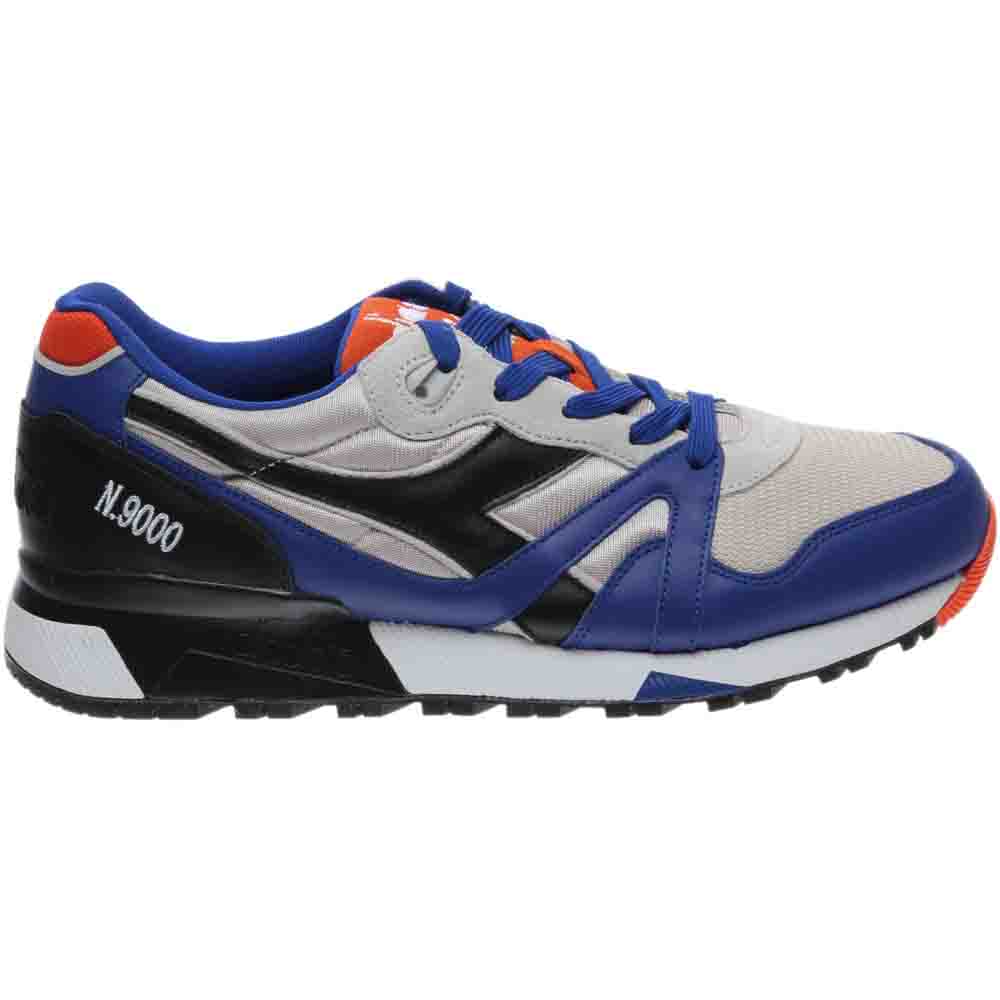 Diadora N9000 L-S Lace Up Sneakers Blue, Grey Mens Lace Up Sneakers | Shoe Bacca