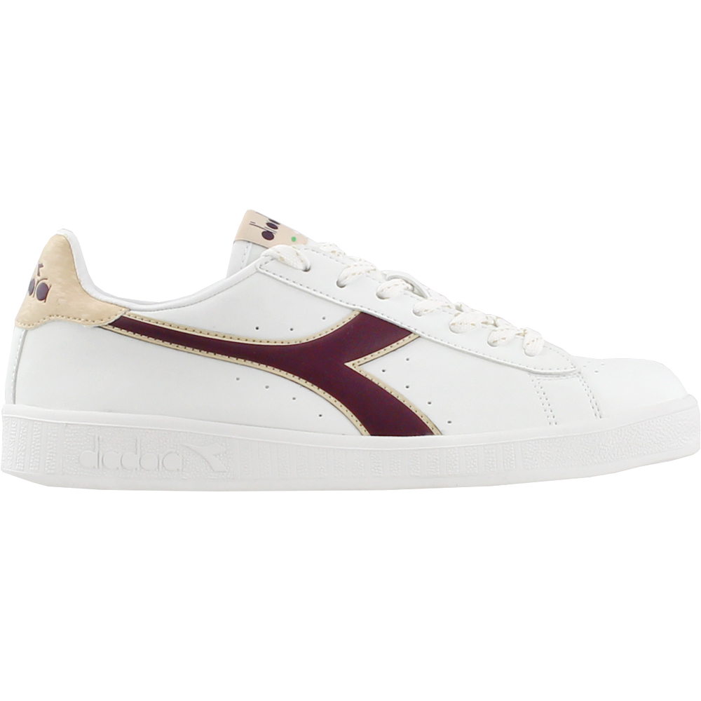 Diadora Game P White Mens Lace Up Sneakers