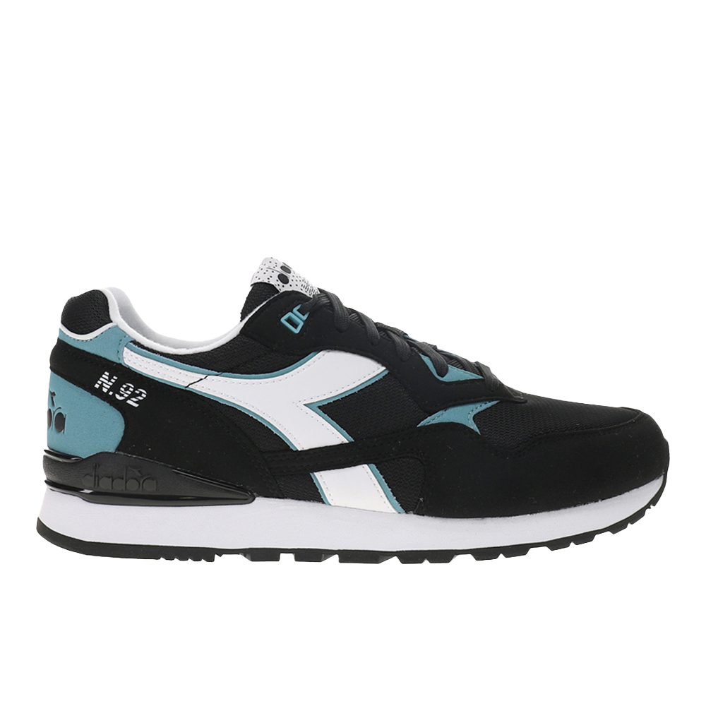 diadora N.92 Lace Up Mens Black, Blue Sneakers Casual Shoes 173169
