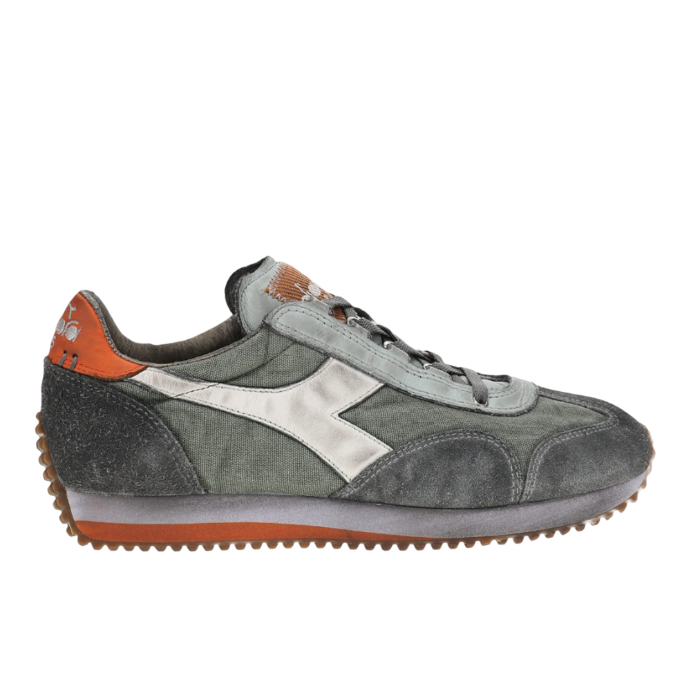 diadora Equipe H Dirty Stone Wash Evo Lace Up Mens Brown Sneakers