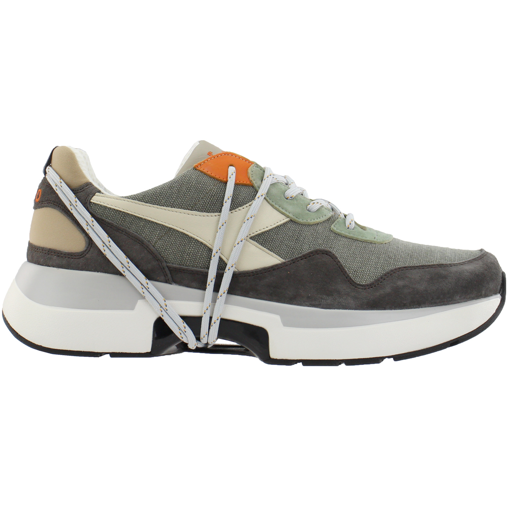 Diadora N9000 TXS H Stone Wash Lace Up Sneakers Green Mens Lace Up, Lifestyle Sneakers | Shoe Bacca