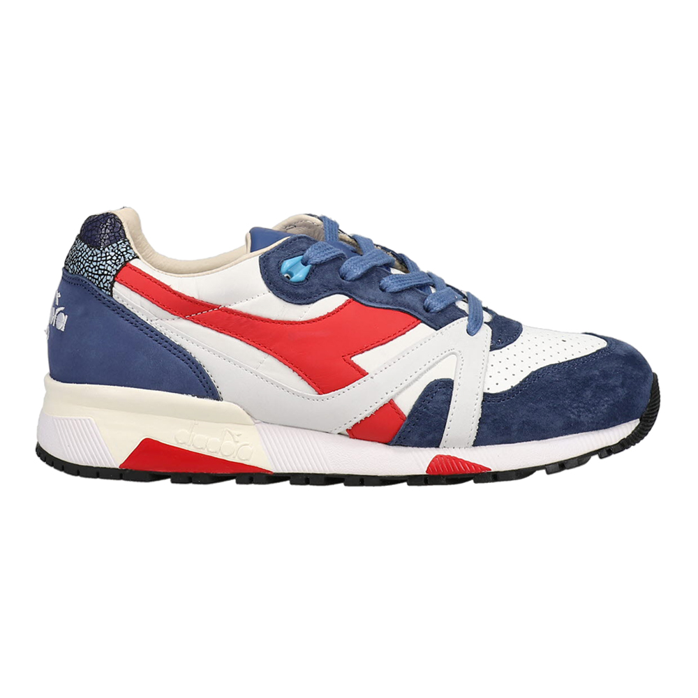 Pre-owned Diadora N9000 Italia Lace Up Mens Blue, White Sneakers Casual Shoes 177990-c818