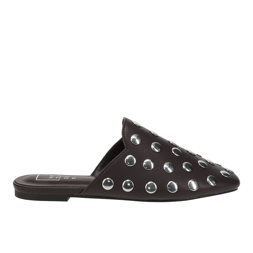 SHU by SHUSHOP Aretha Studded Comfort Mule - Brown - Size 10