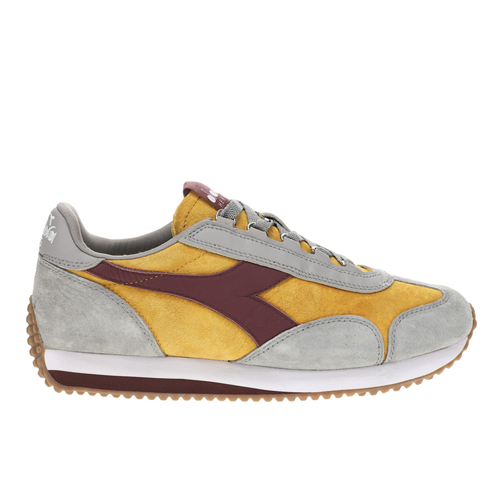 　 diadora Equipe '75 Sw Lace Up Mens Yellow Sneakers Casual Shoes