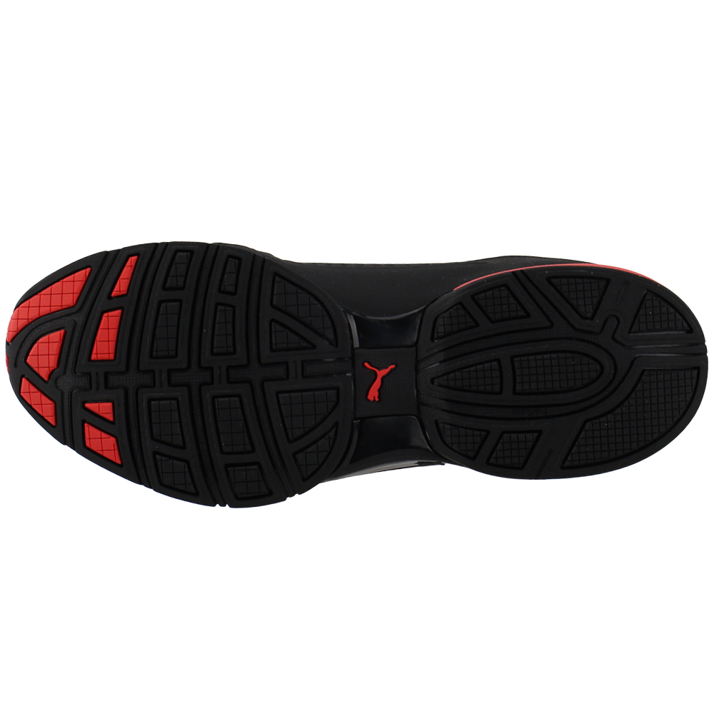 puma viz runner black and red