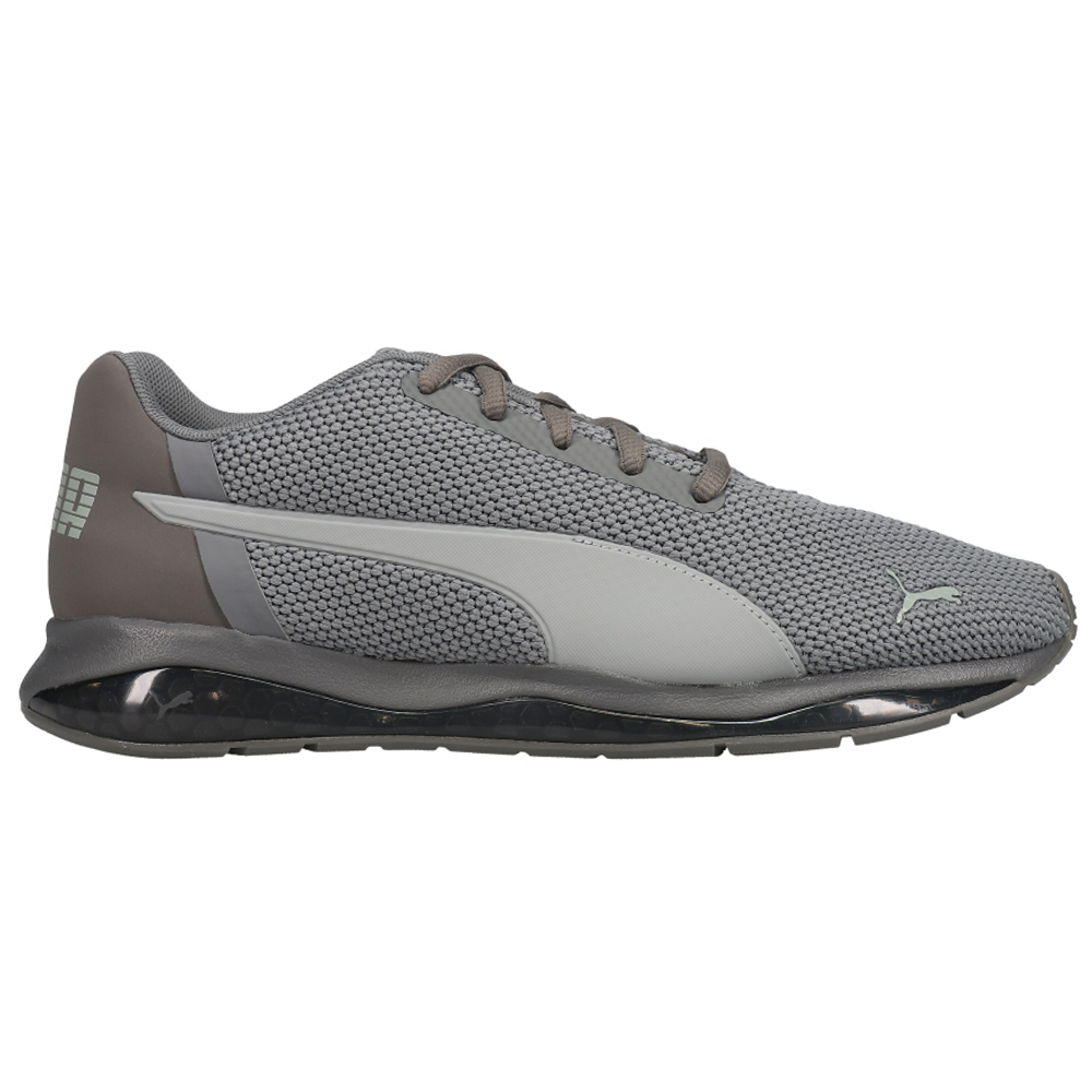 Overlap spring text Puma CELL Ultimate Lace Up Running Shoes Grey Mens Lace Up Athletic
