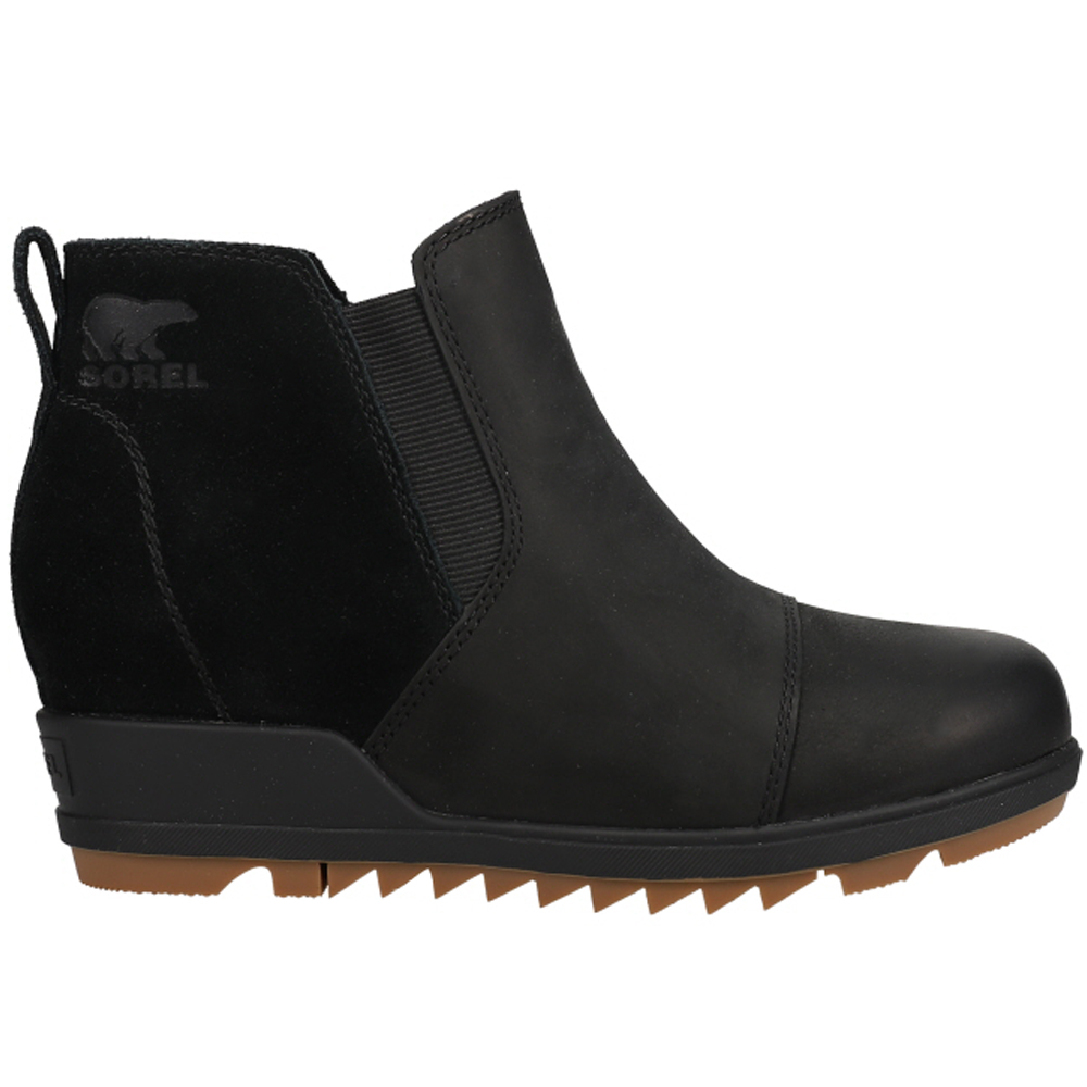 sorel evie pull on bootie black