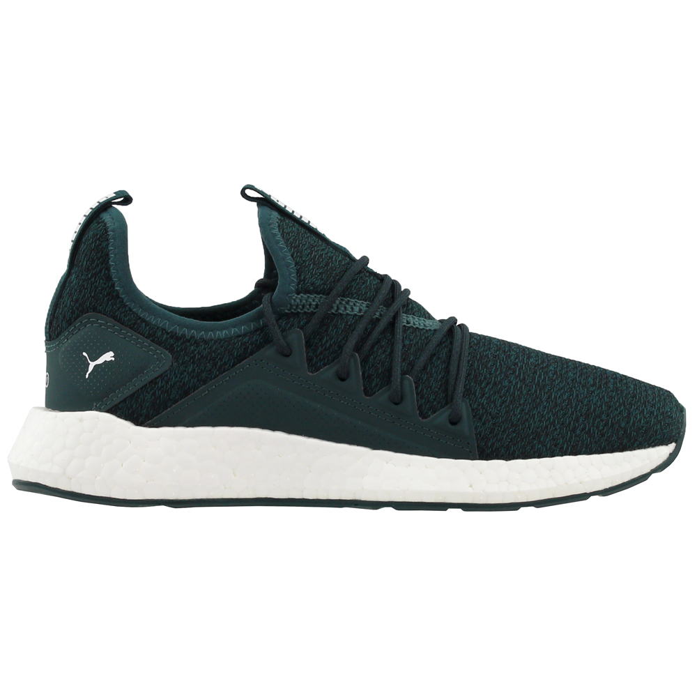 punch temper To position Puma NRGY Neko Knit Running Shoes (Big Kid) Green Boys Lace Up Athletic