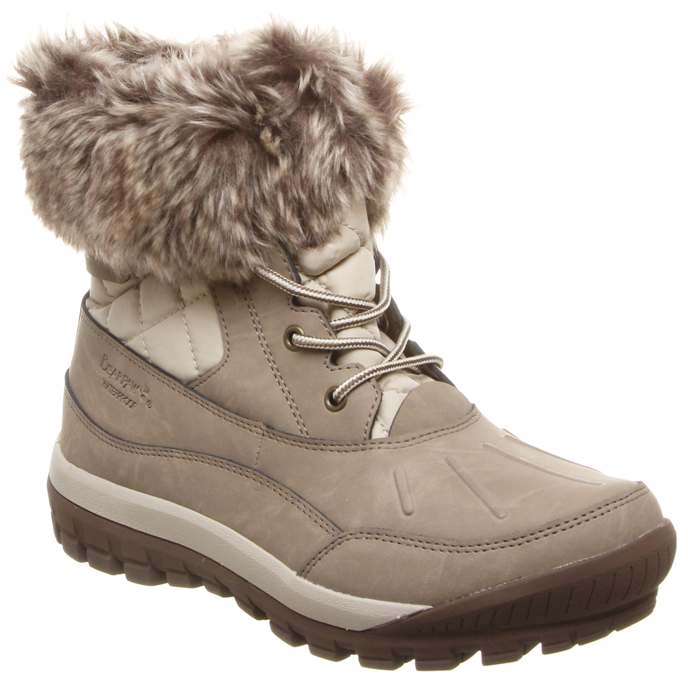 Bearpaw Becka Snow Boots Brown Womens Snow & Winter, Lace Up Boots
