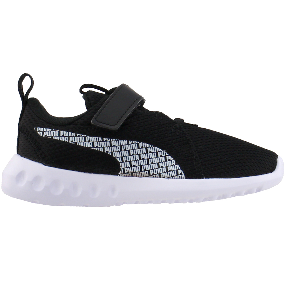 Puma Carson 2 Boys Logo Little Kids Lace Up Sneakers Black Boys Lace Up Sneakers