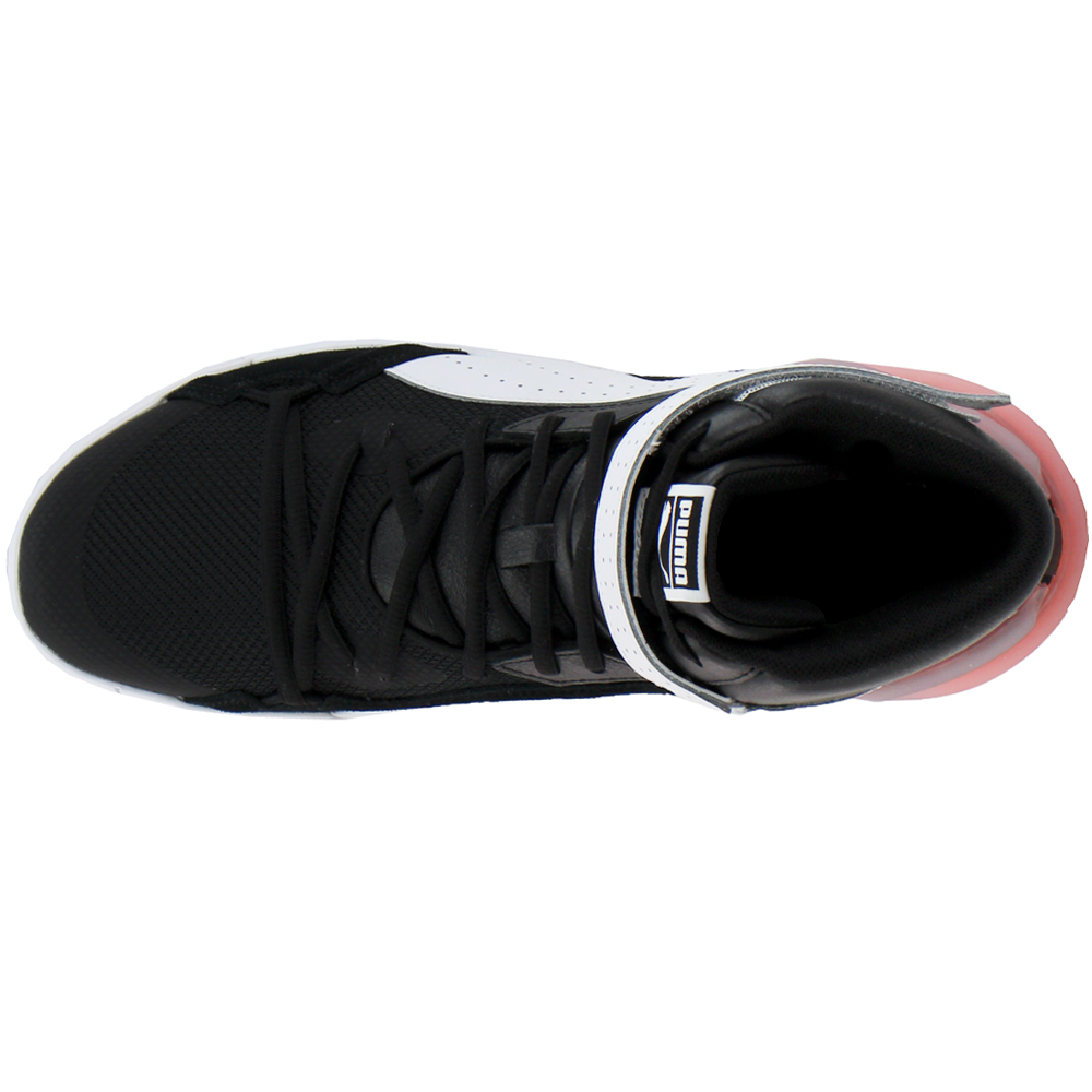 Puma Sky Modern Basketball High Top Sneakers Black Mens High Top High Top Lace Up Sneakers